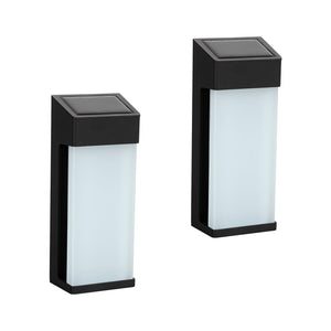 2 Pcs Square Solar Wireless Wall  Lights
