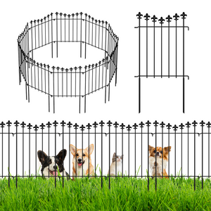 10 Pack Garden Fence for Dog Rustproof Borders