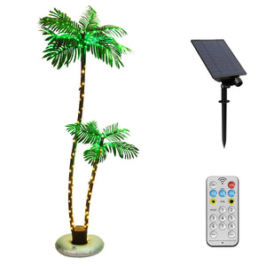 Solar Lighted Palm Trees with Remote for Outdoor