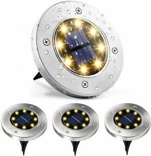 4 Pack Solar Ground Light LED Waterproof