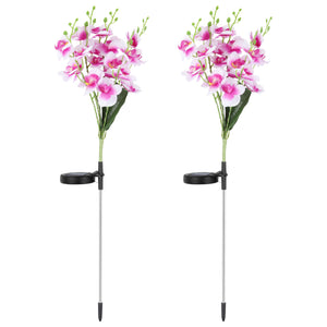 2 Pack Solar Phalaenopsis Lights