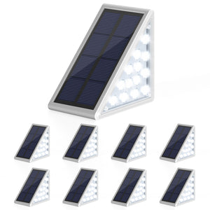 8 Pack Solar Triangle Step Lights