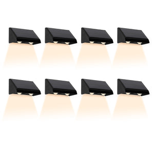 8 Pack Solar LED Step Lights