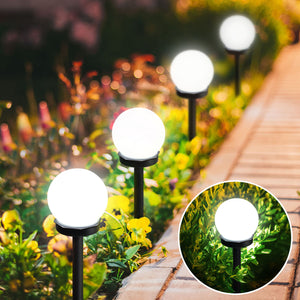 Solar Pathway Lights, 4 Pack Outdoor Solar Lights for Outdoor Garden Patio Decoration,White