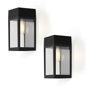2 Pack Solar Square Wall Lights