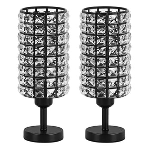 Elegant Crystal Table Lamps Set of 2