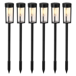 6 Pack Solar Round Pathway Lights