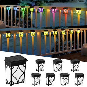 Solar Wall Lights, 8 Pack Vintage Lights for Deck, Stair, Patio