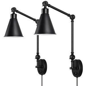 2 Pack Swing Arm Wall Sconces