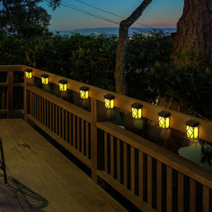 Solar Wall Lights, 8 Pack Vintage Lights for Deck, Stair, Patio