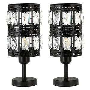 Vintage Table Lamps Set o 2 - Black