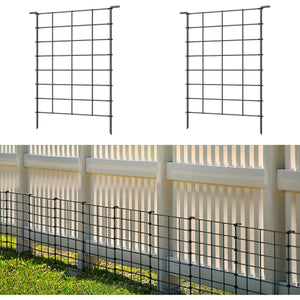 10-Panel Square 10 ft Garden Fence, 19"x 13" each