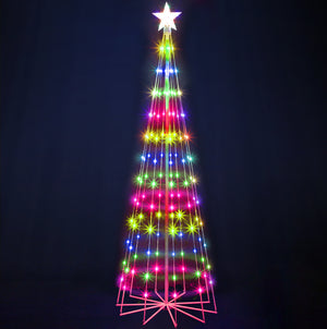 6 FT Christmas Tree Lights- Multi-Color