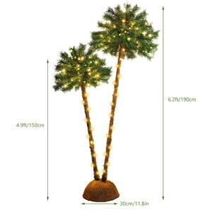 Christmas Palm Tree Lights Set of 2