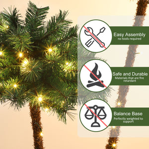 Christmas Palm Tree Lights Set of 2