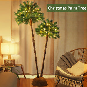 Christmas Palm Tree Lights Set of 2