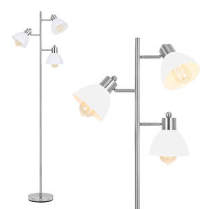 Industrial Floor Lamp, Vintage 3-Light Adjustable Angle Floor Lamp Stand Lamp for Living Room Bedroom