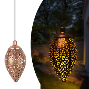 Solar Hanging Lantern Outdoor Lights,Water Drop Lights for Garden, Yard, Pathway(1 Pack)