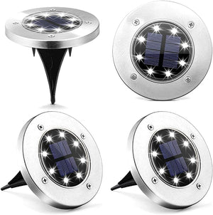 Solar In-Ground Lights, 4 Pack LED  Garden Lights for Pathway Yard Dawn Decor