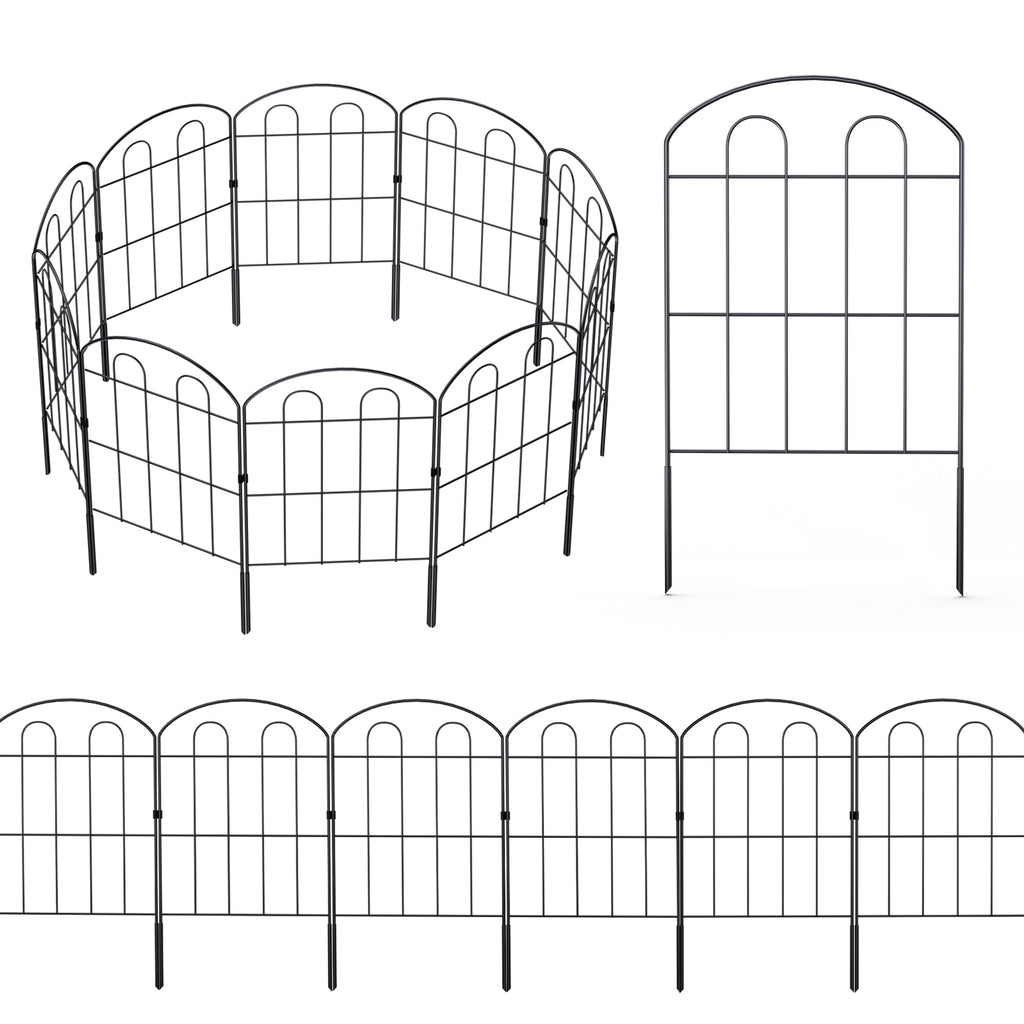 28 Pack Arched Garden Fence 24in (H)