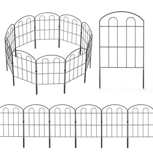 28 Pack Decorative Arched Garden Fence Outdoor 24in (H) x 30ft (L)