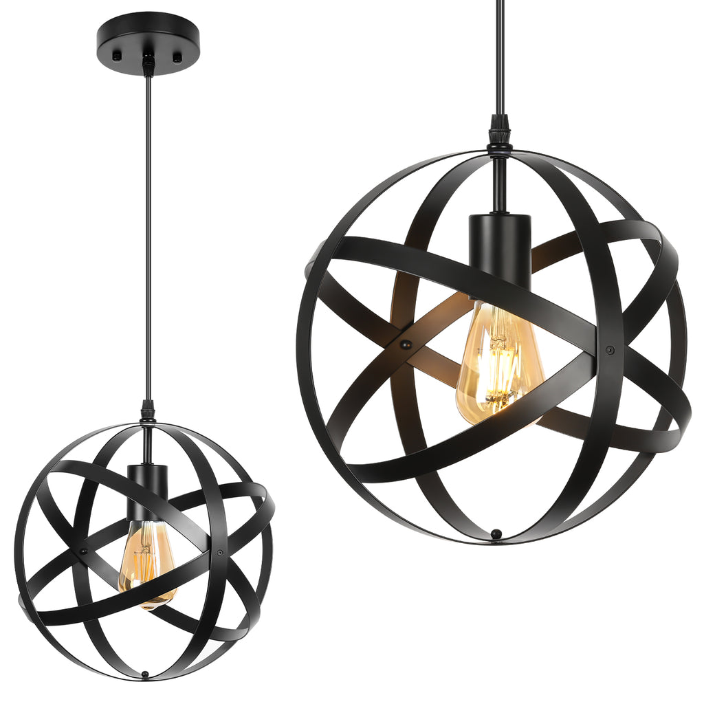 Rustic Chandelier, Industrial Spherical Chandelier