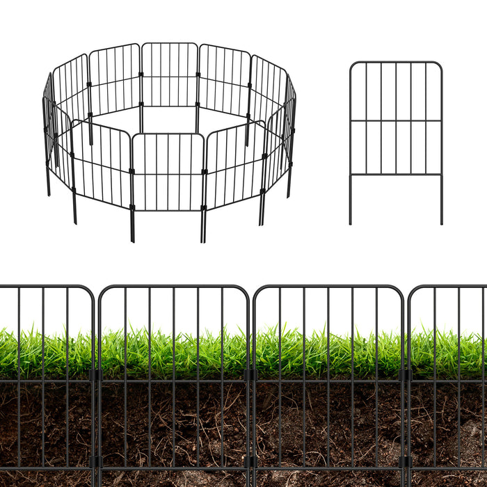 Decorative Garden Fence 10 Pack