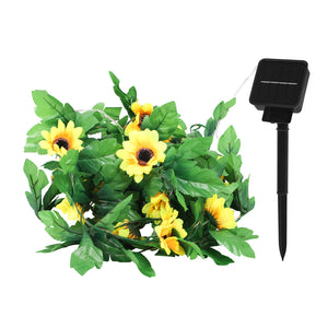 Solar Flower String Lights for Garden Patio - 16.4 FT & 32.8 FT Outdoor Artificial Flower String Lights