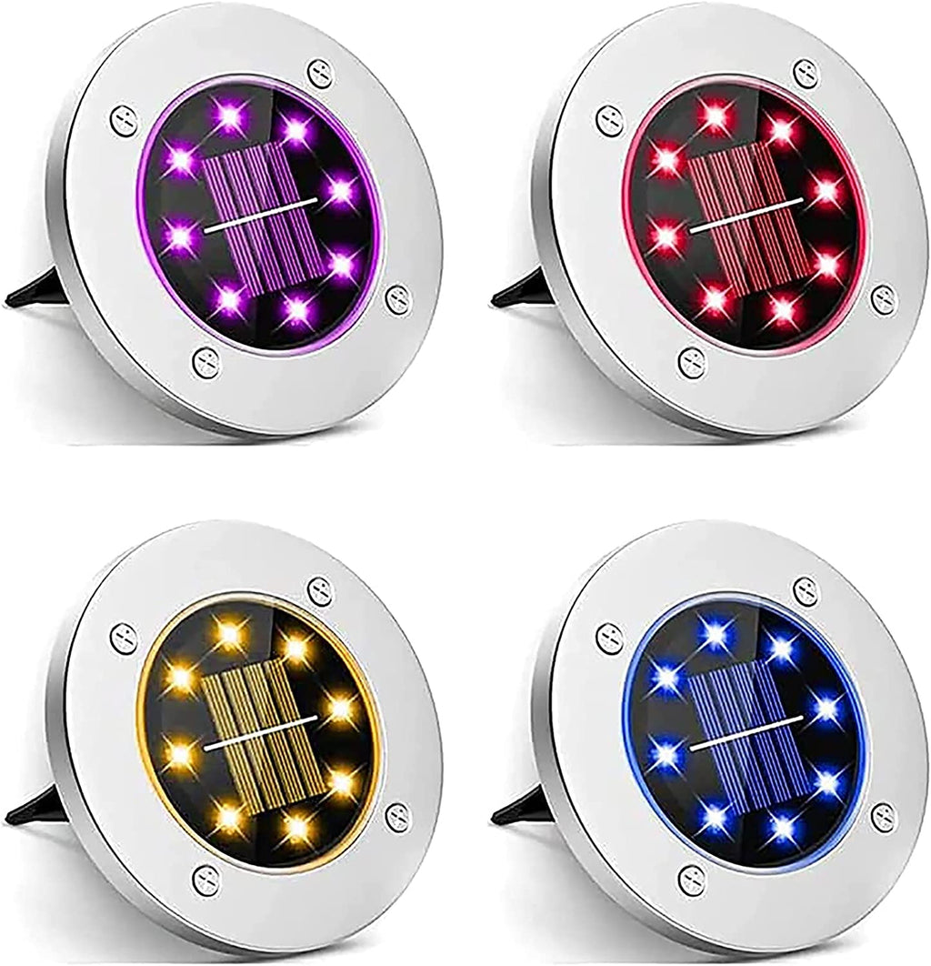 4 Pack Solar In-Ground Lights