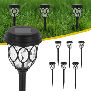Solar Honeycomb  Pathway Lights, 6 Pack Waterproof Garden Lights  for Outdoor Yard Patio Walkway
