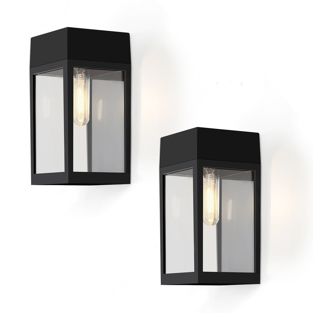 2 Pack Solar Square Wall Lights