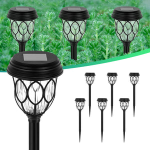 6 Pack Solar Honeycomb  Pathway Lights