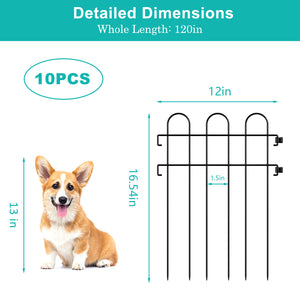 10-Pack Garden Fence