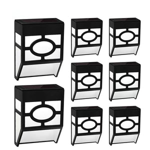 Solar Deck Lights, 8 Pack Wall Lights for Garden Patio Fence
