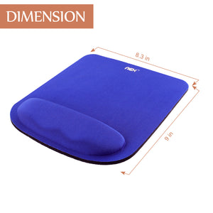NEX Mouse Pad with Memory Foam Wrist Rest, Non-slip Rubber Base Mouse Mat for Typist Office