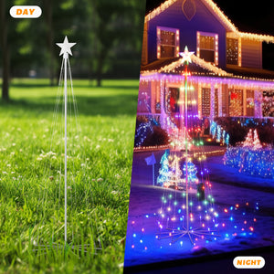 6 Ft Solar Christmas Tree Light