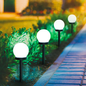 4 Pack Solar Ball Pathway Lights