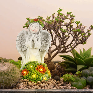 Solar Fairy Statue - Resin Ornament