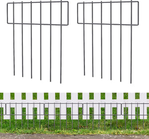 10 Pack Animal Barrier Fence, Decorative Garden Fence for Garden Patio