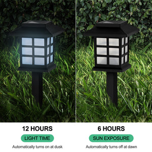 12 Pieces Solar Lights Outdoor Garden Path Lights, Wireless House Path Lights For Yard Patio Driveway Paving