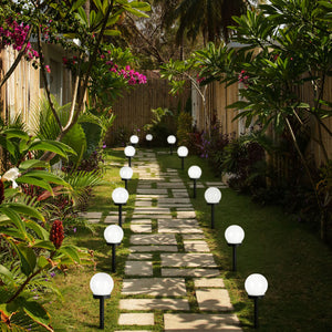 4 Pack Solar Ball Pathway Lights