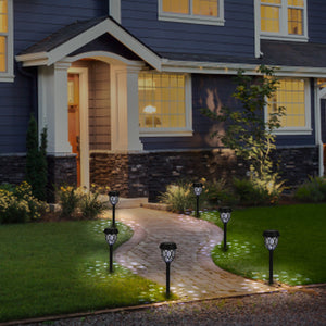 6 Pack Solar Honeycomb Pathway Lights