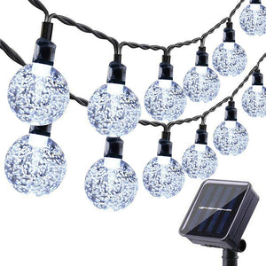 Solar Bubble Crystal Ball String Lights, 31.16 FT 50 LED