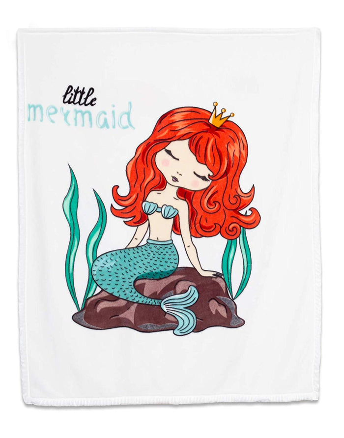 Cloud-Soft Throw Kids Blanket, 40 x 50 inches (Mermaid)